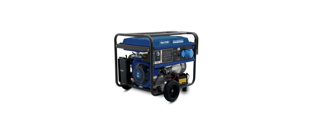 Factor KGL10000CE 9.4kVa Benzinli İpli - Marşlı Monofaze Jeneratör