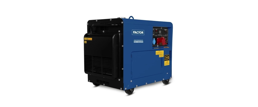 Factor KDK10000SC3 9.4kVa Dizel Kabinli Marşlı Trifaze Jeneratör