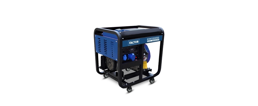 Factor KDK11500SE 11.0kVa Dizel Marşlı Monofaze Jeneratör