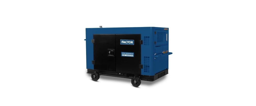 Factor KDK15000SC3 15.0kVa Dizel Kabinli Marşlı Trifaze Jeneratör