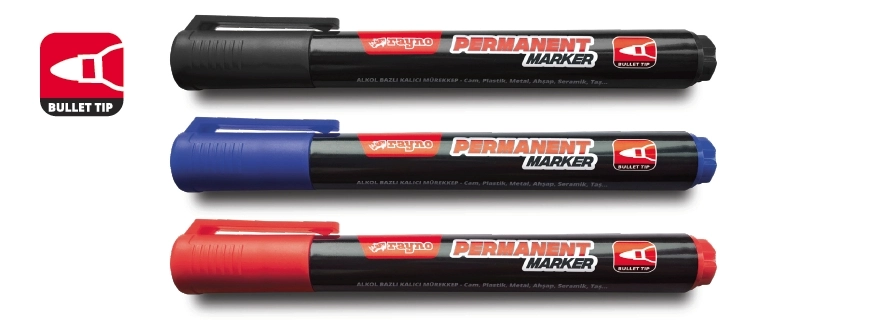 Rayno RYN10454 Mavi Yuvarlak Uçlu Paint Marker 12’li