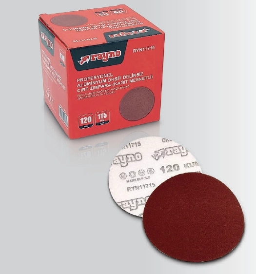 Rayno RYN11711 40 Kum 115mm Profesyonel Deliksiz Cırt Zımpara (50’li)