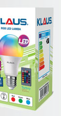 Klaus Led RGB Lambalar