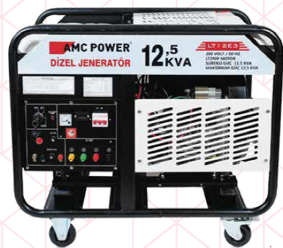 Amc Power LT12E3 12,5Kva Dizel Jeneratör 380V