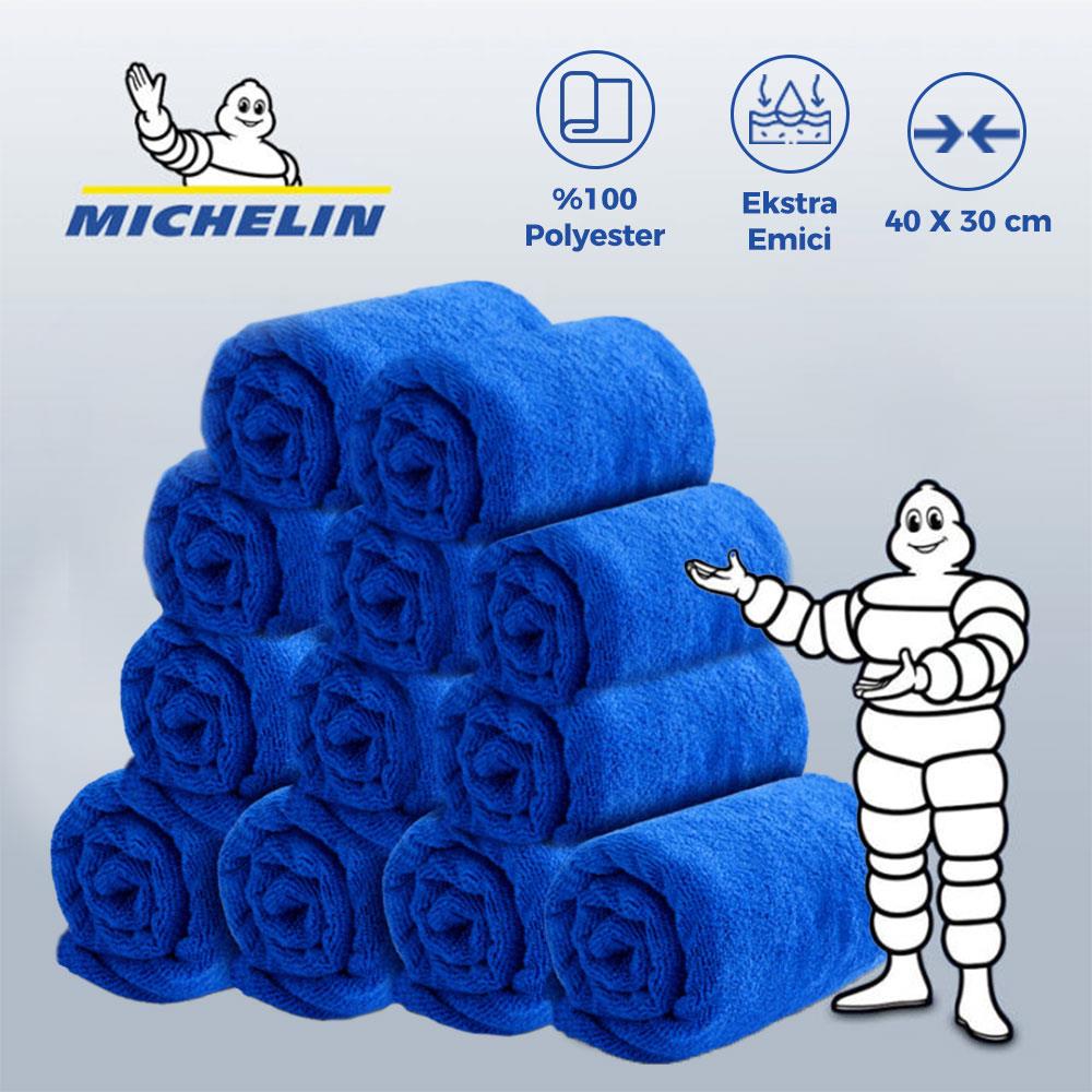 Michelin MC3504 40X30cm Süper Emici Mikrofiber Havlu, 12 Adet