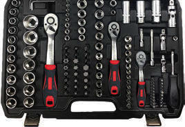 Nttools NCSET173 173 Parça 1/4’’, 3/8’’ ve 1/2’’ Bits & Altı Köşe Lokma Seti