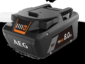 Aeg L1880SHD 18V 8.0Ah Pro HD Yedek Akü