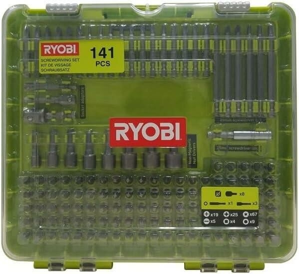 Ryobi RAKD141 141 Parça Vidalama ve Lokma Seti