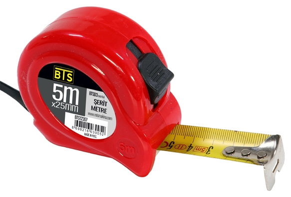 Bts BTS12307 D3 Serisi Şerit Metre 5m*25mm