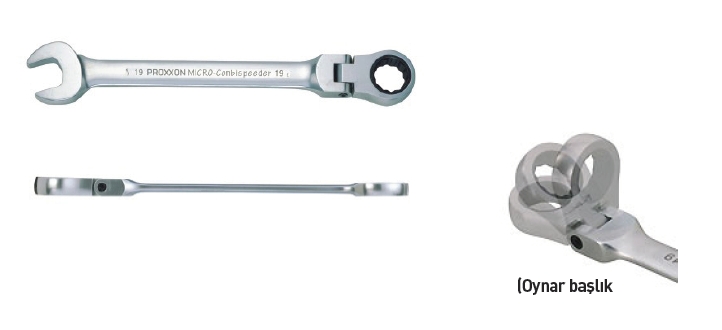 Proxxon 23053 Mafsallı Cırcırlı Kombine Anahtar 16mm