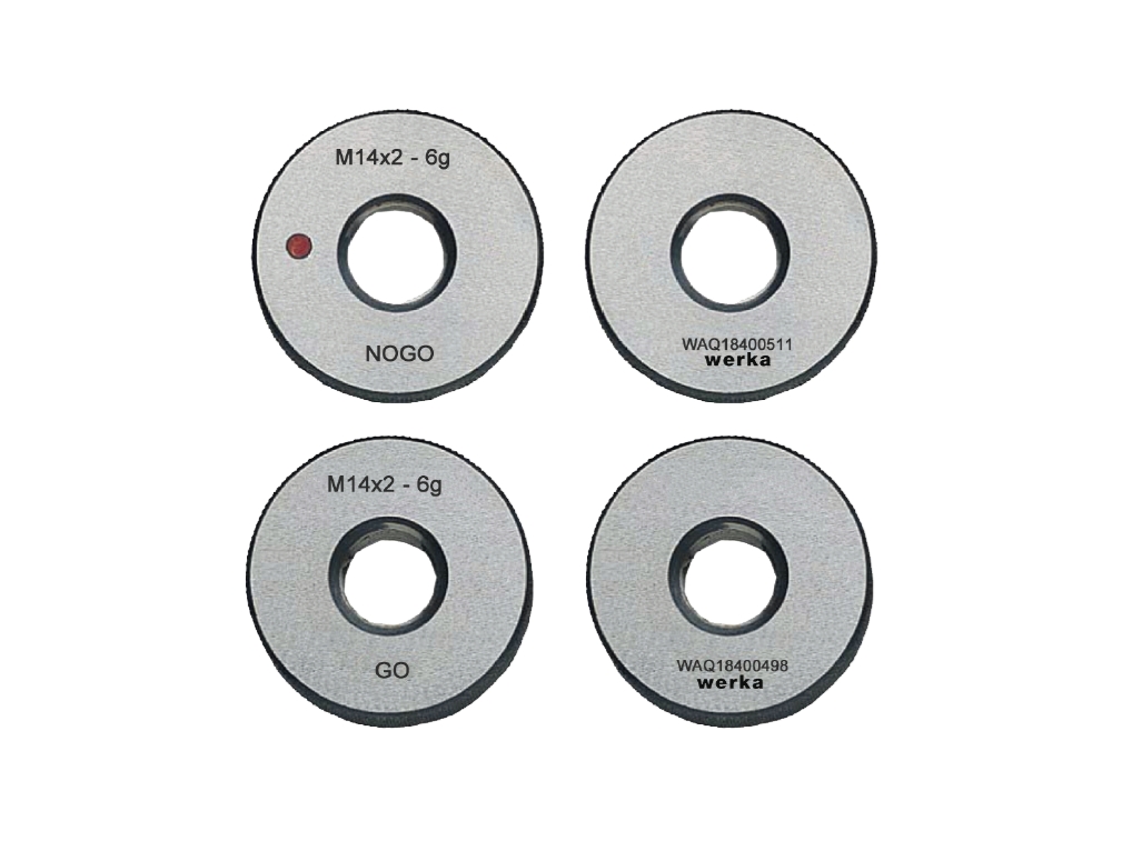 Werka 5110-18-12GN M18x1mm Metrik İnce Diş Vida Halka Mastar 2’li