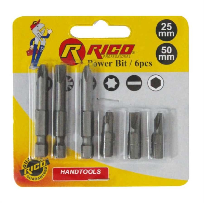 Rico 005-KK1147 6 Parça Bits Uç Seti 25-50mm