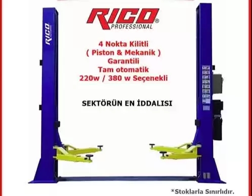 Rico 025-TA0023 Tam Otomatik Araç Lifti 4 Ton