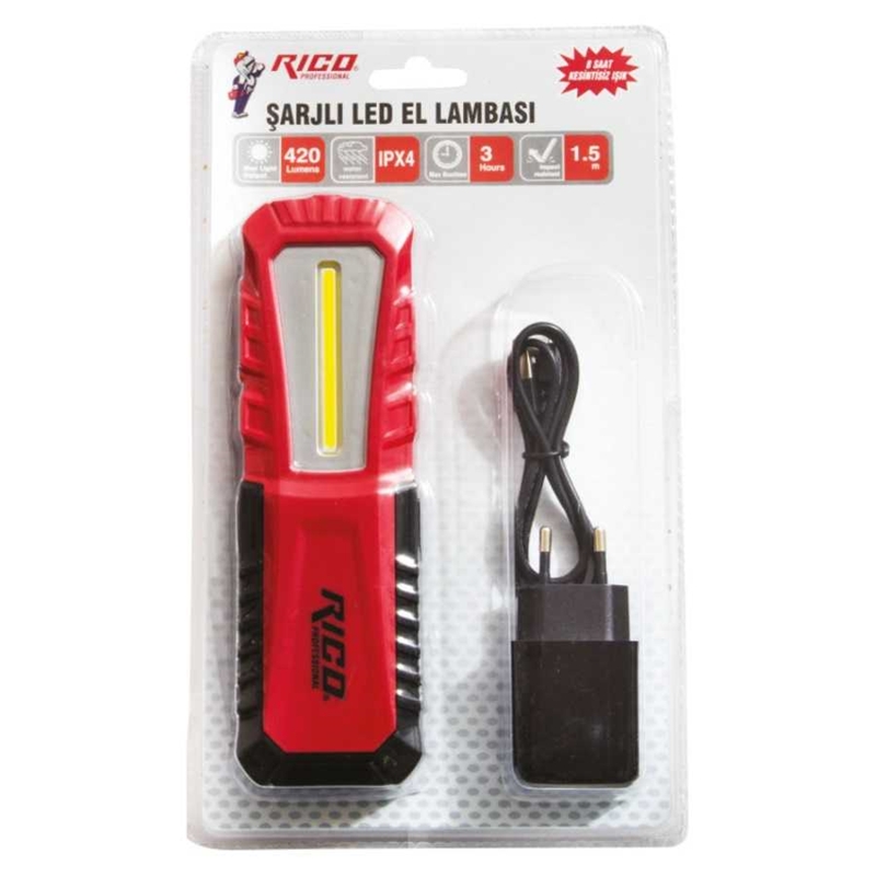 Rico 013-R0038 420LM Şarjlı El Lambası Ledli