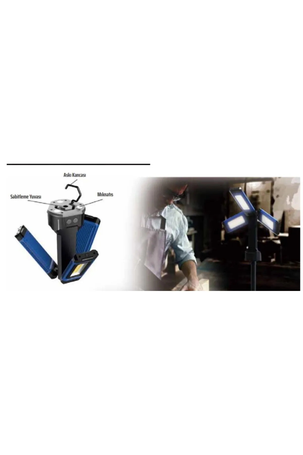 Rico 013-R0039 1500-7000LM Tripod Çalışma Lambası