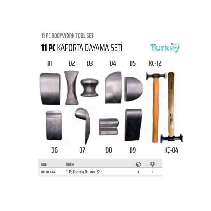 Rico 016-RC3864 11 Parça Kaporta Dayama Seti