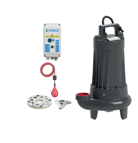 Sumak SBRT40/2 3 Kw 2’’ Bıçaklı Foseptik Dalgıç Pompa Trifaze