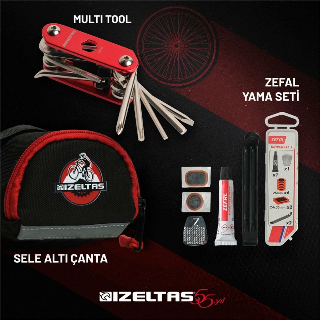 İzeltaş 13000 005376 Bisiklet Onarım Seti (3 Parça)