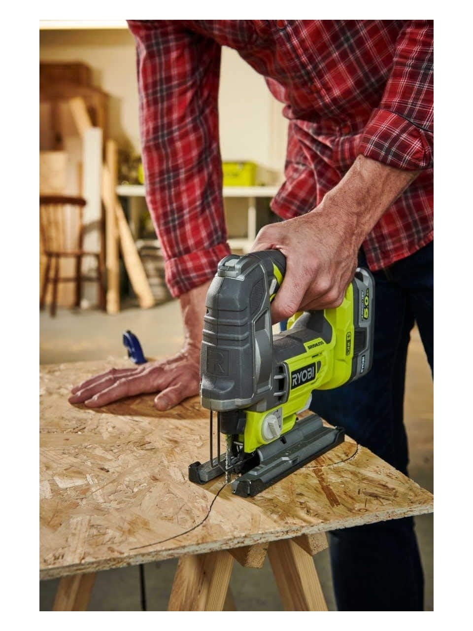 Ryobi R18JS7-0 18V Kömürsüz Dekupaj Testere (Aküsüz)