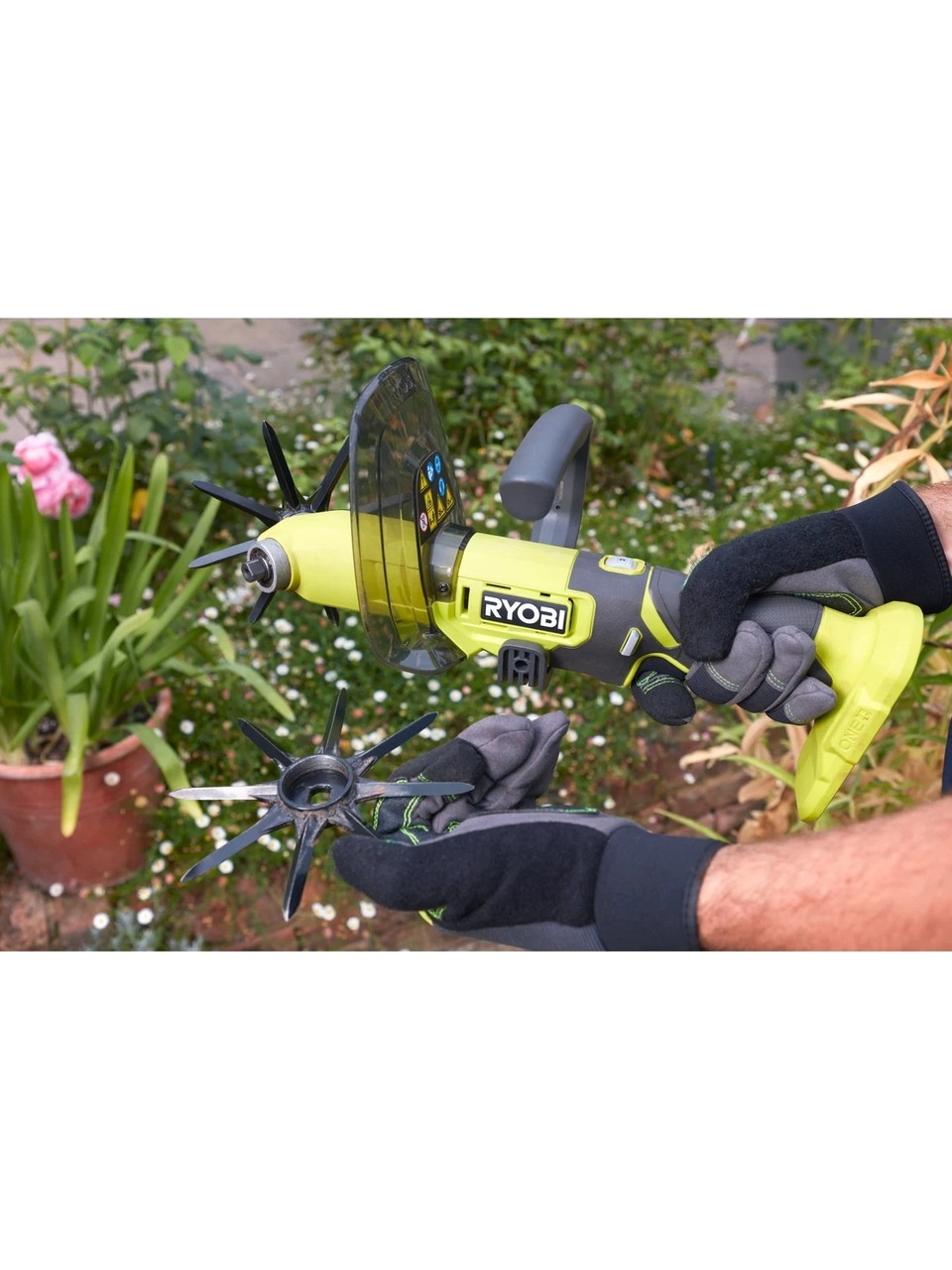 Ryobi RY18HCA-0 18V Akülü Mini Çapalama Makinası (Aküsüz)