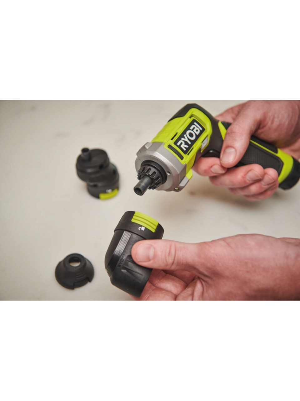 Ryobi RSD4-120TA2 4V Akülü Tornavida - Köşe + Ofset Başlık Seti