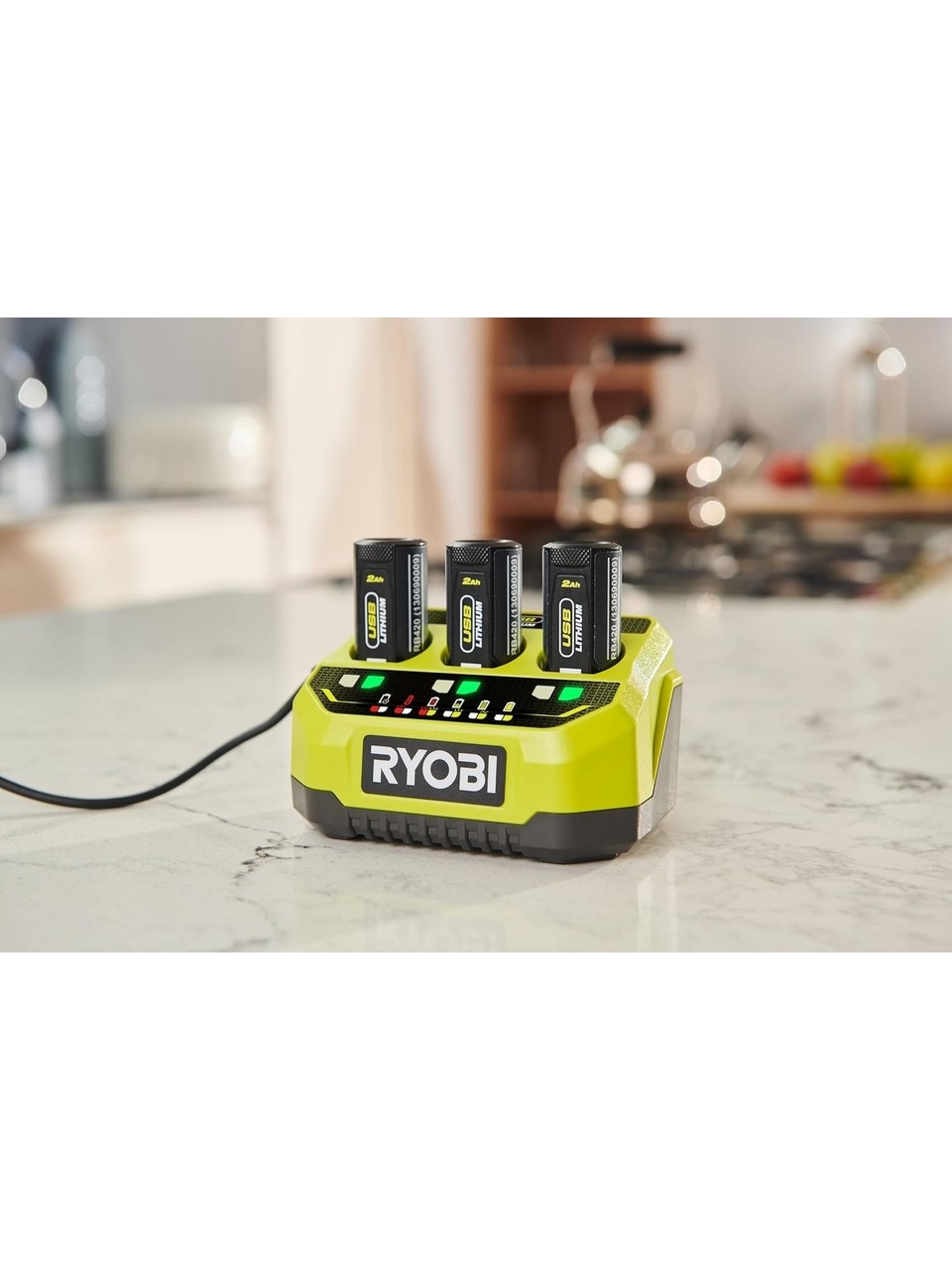 Ryobi RC43P 4V 3 Girişli Şarj Cihazı
