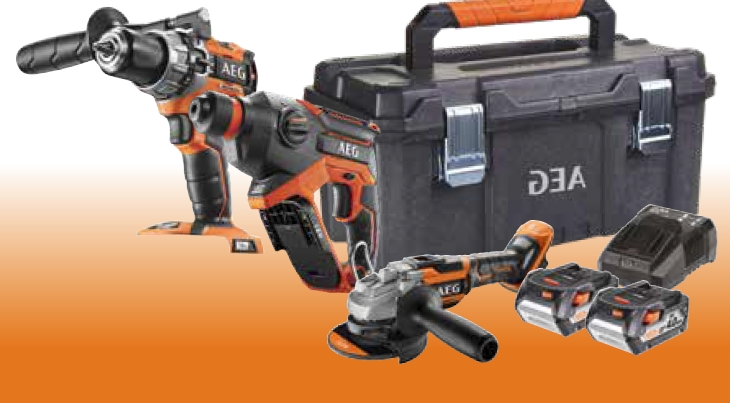 Aeg JP18L3-402TB 18V 3’lü Kombo Set Çantalı