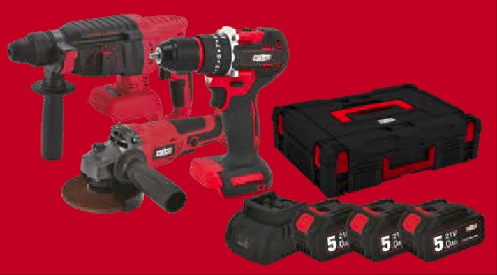 Attlas ATBL21 21V 5.0Ah Akülü 3’lü Set