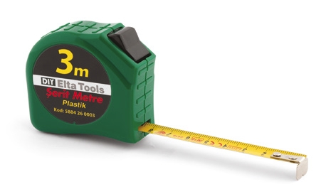 Elta 5884 26 0003 3mt Plastik Şerit Metre