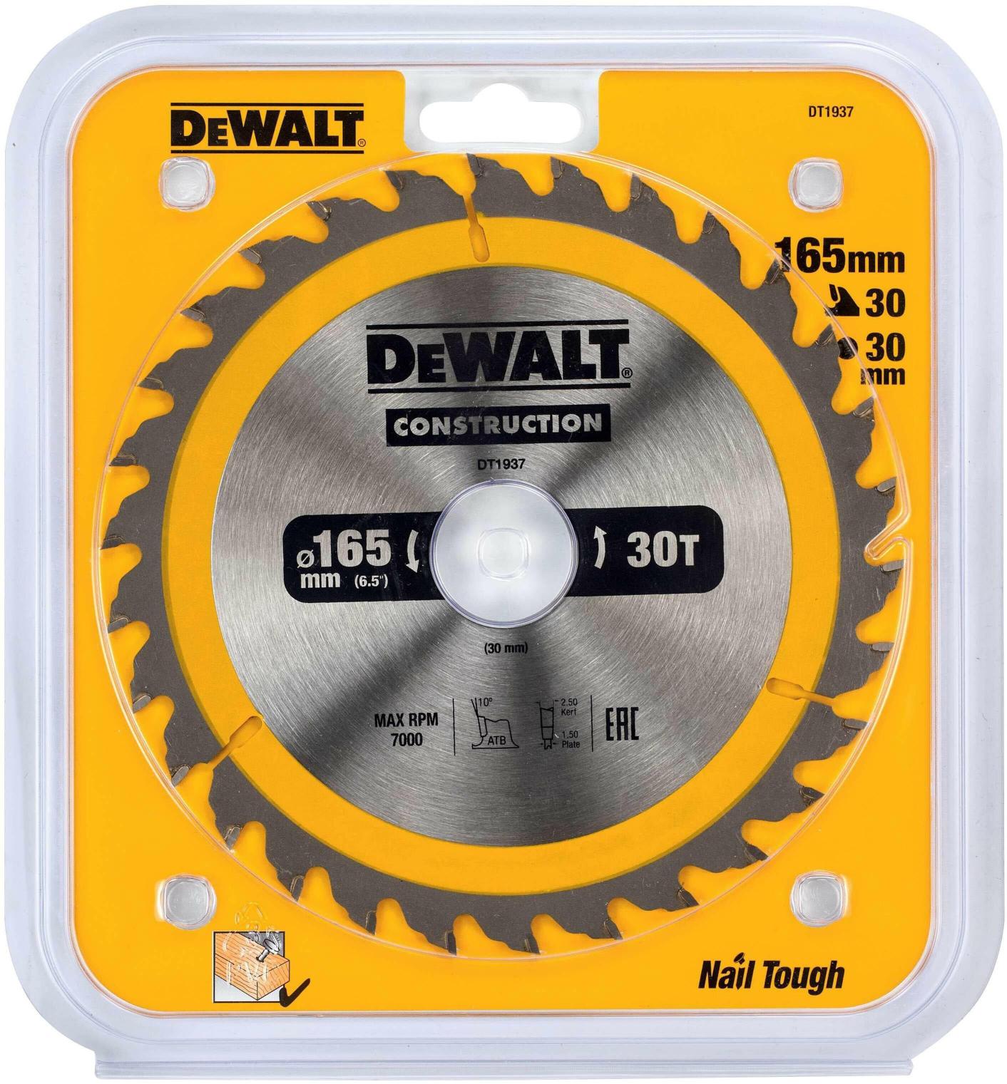 Dewalt DT1937 165*30 Ahşap Kesim Testere 30 Diş