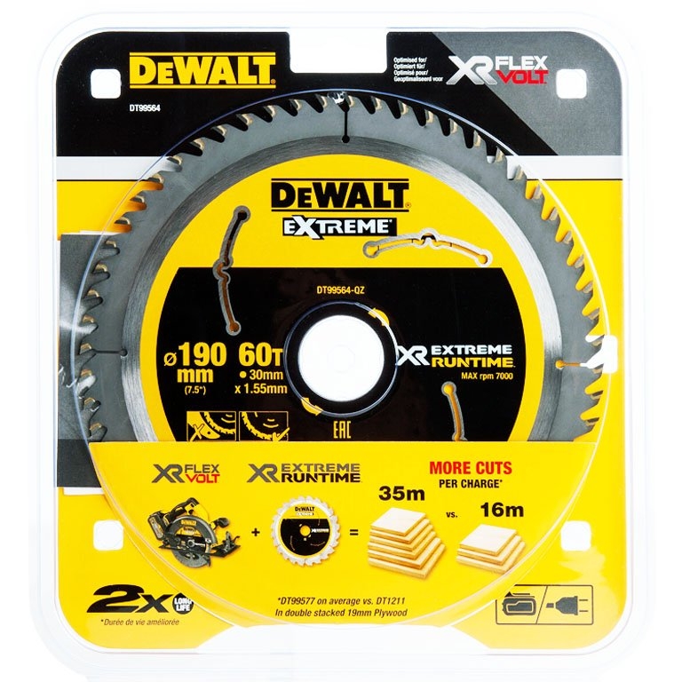 Dewalt DT99564 190*30 Çivili Ahşap Kesim Testere 60 Diş