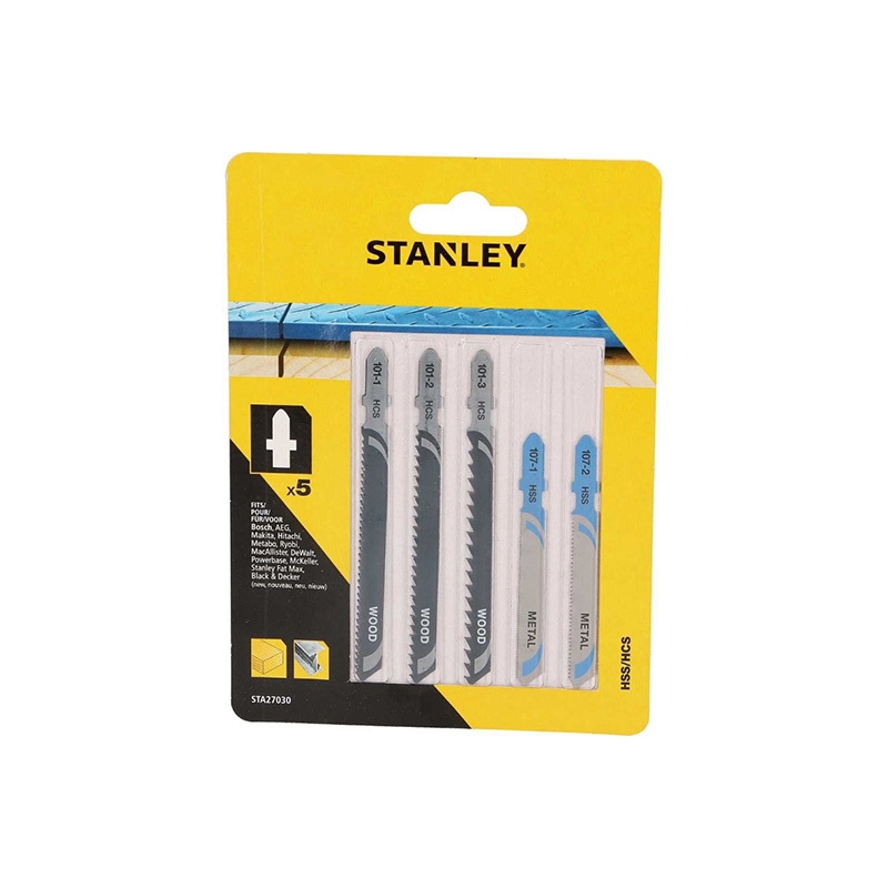 Stanley STA27030 5 Parça Ahşap Ve Metal Dekupaj Testere Seti - T Şaf