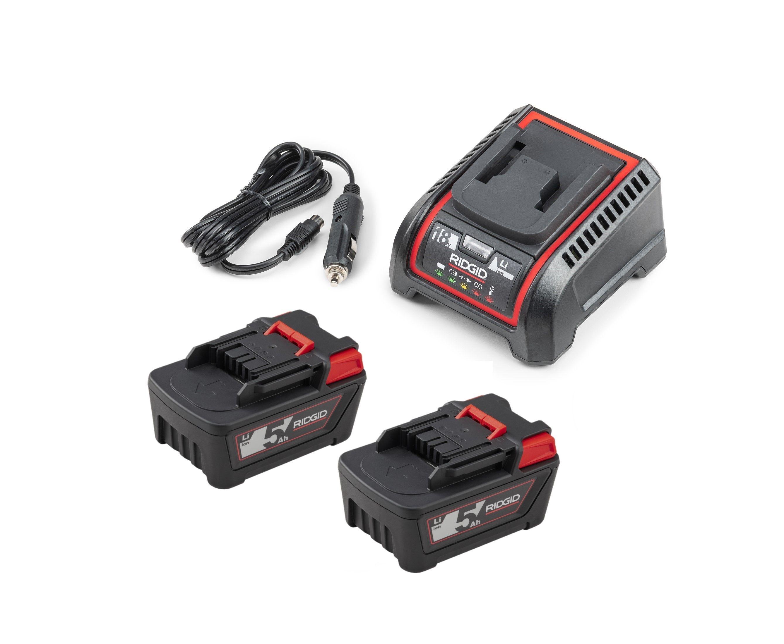 Ridgid 45433 2 Adet Akü 18V + 1 Adet Şarj Cihazı Set
