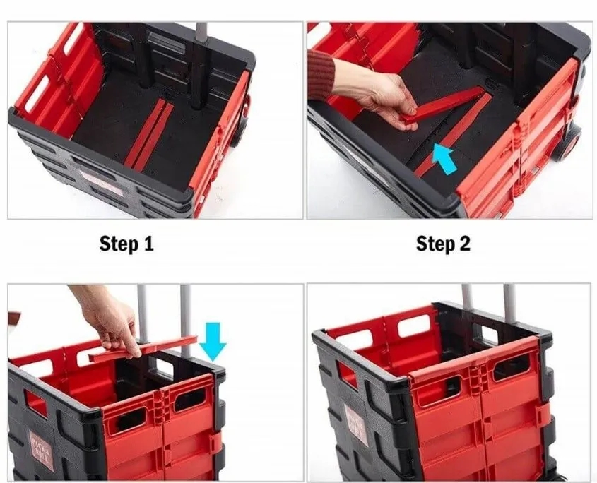 Kangroo KNG002 Sandık ve Sepet Tipi Katlanır Alışveriş Arabası