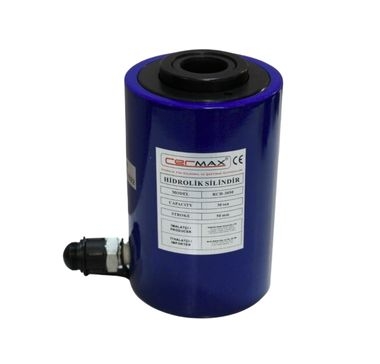 Cermax RSC-30150K 30Ton 150mm Kilitli Hidrolik Tek Tesirli Silindir Set