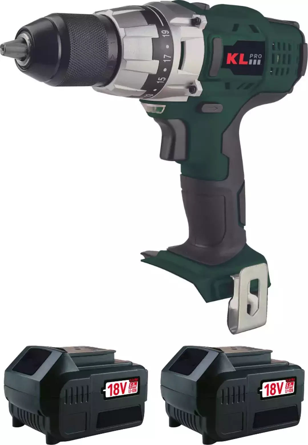 Klpro KLNM18-50 18V Şarjlı Darbesiz Matkap 2x5.0Ah