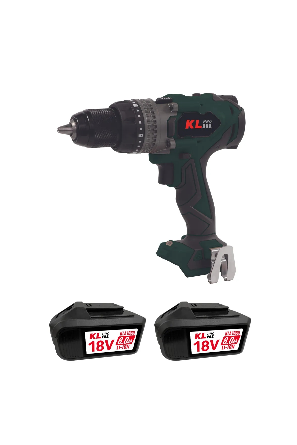 Klpro KLDM18BHX-80 18V Şarjlı Darbeli Matkap 2x8.0Ah