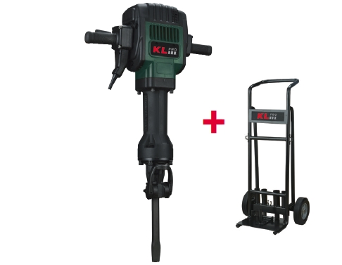 Klpro KLKR3200H 2200W 28kg HEX Kırıcı + Taşıma Arabası