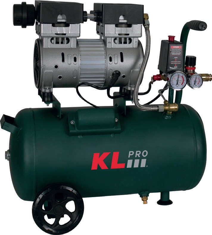 Klpro KLK25S 24lt Sessiz-Yağsız Kompresör