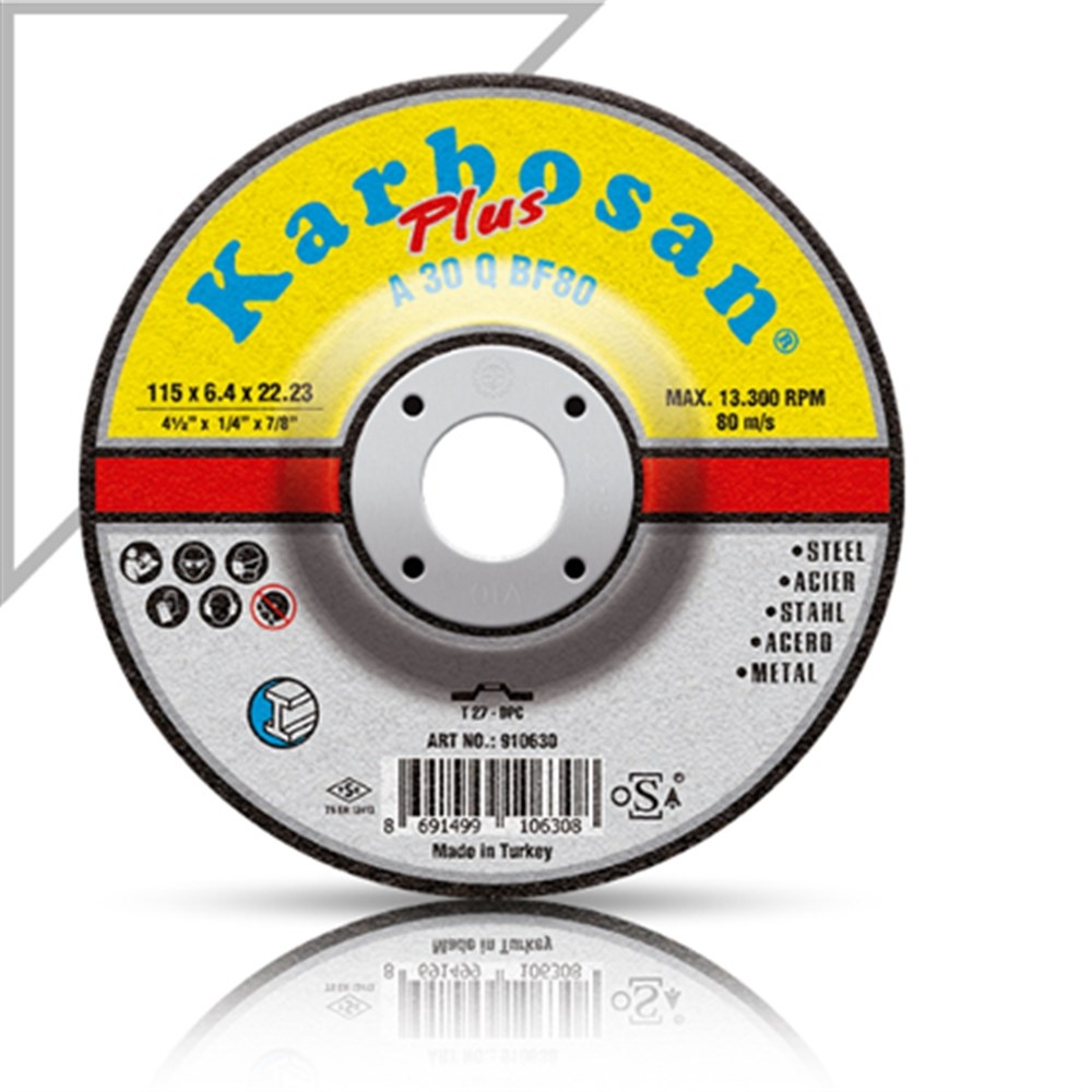 Karbosan 910650 180x6.4x22.23 Plus Taşlama Diski 10’lu Kutu