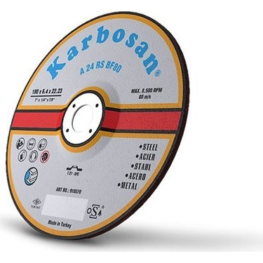 Karbosan 910740 125x6.4x22.23 Döküm Taşlama Diski 25’li Kutu