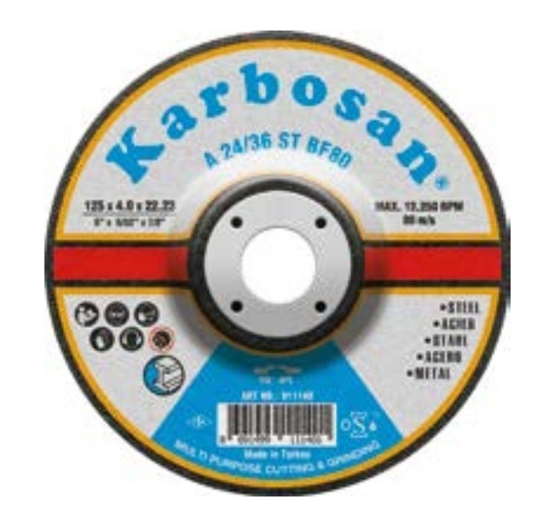 Karbosan 911160 230x4.0x22.23 Kesme - Taşlama Diski 25’li Kutu