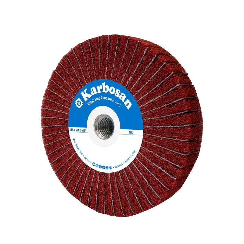 Karbosan 987014 115x30xM14 Vidalı Elyaf Kombi Mop 10’lu