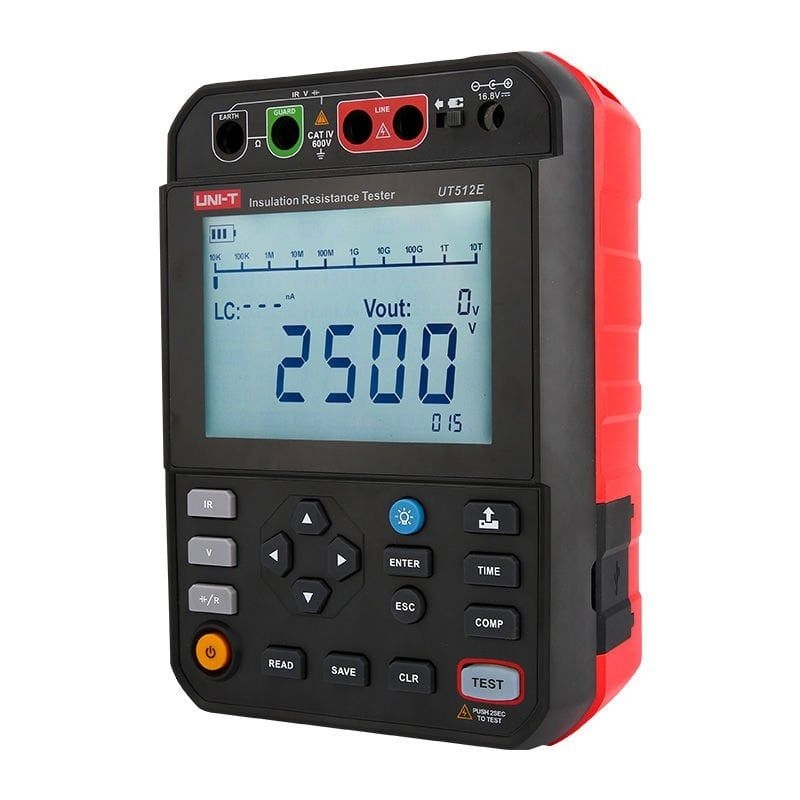Unit UT512E 2.5kV Yalıtım İzolasyon Direnci Test Cihazı