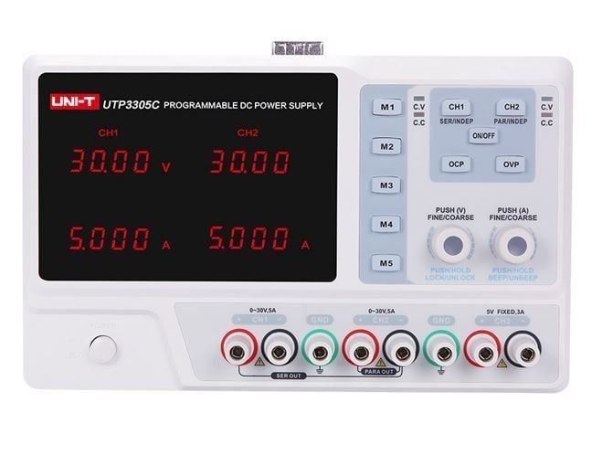UnitT UTP3305-C Programlanabilir 0-30V 5A DC Güç Kaynağı Seri bağlantı 0-60V 5A