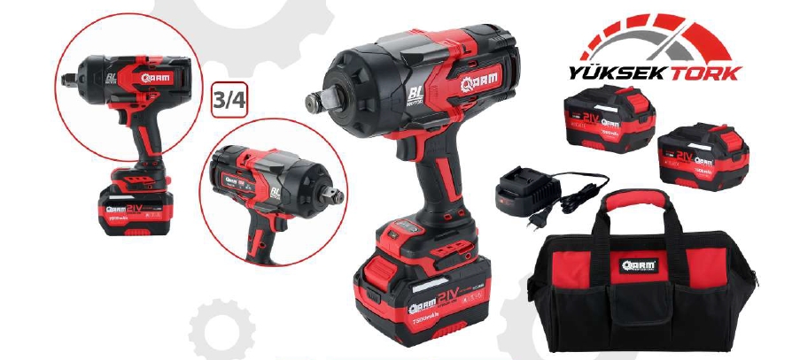 Arm RB-826 3/4’’ 21V Akülü Somun Sökme ve Vidalama 2300Nm 2x7.5Ah