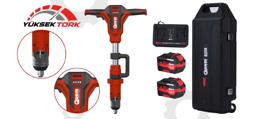 Arm RB-827T 1’’ 21V Akülü Somun Sökme ve Vidalama 3000Nm 2x7.5Ah