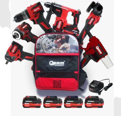 Arm 6’lı Montaj Set 4x4.0Ah Akü + Şarj Aleti