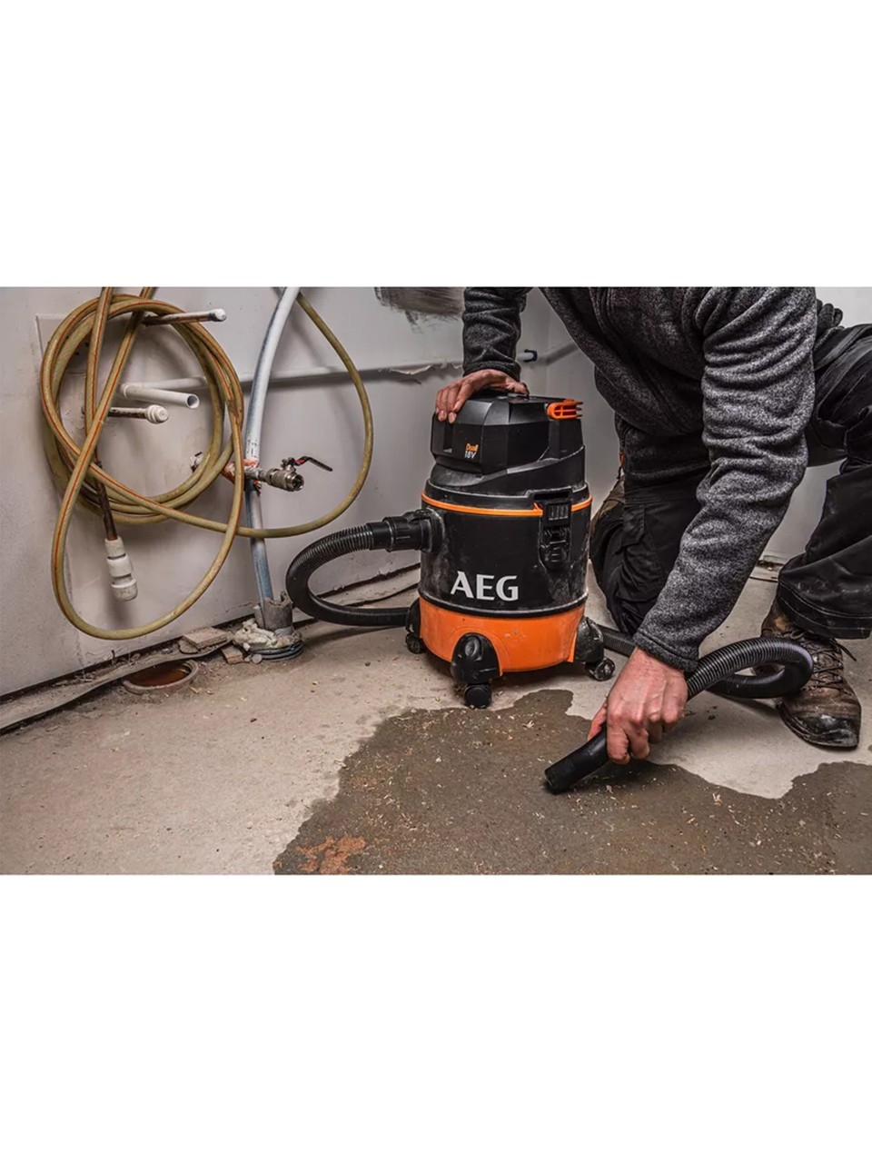 Aeg BWD18-0 18V Akülü Islak Kuru Süpürge 20LT (Aküsüz)