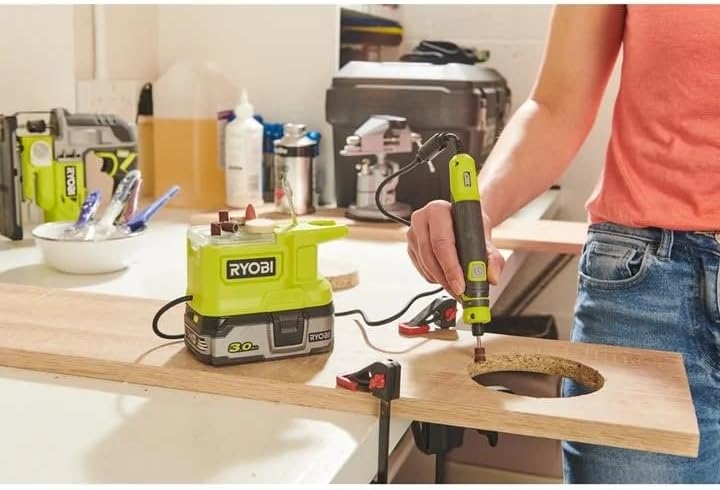 Ryobi RRT18-0 18V Akülü Gravür Seti 15 Parça (Aküsüz)